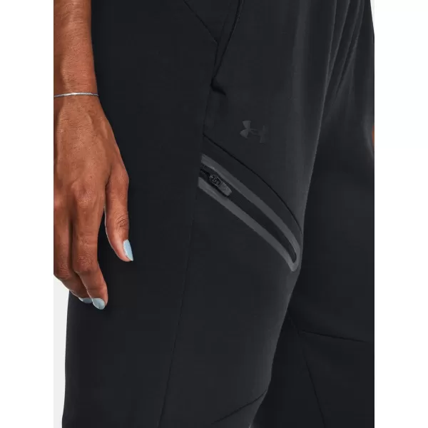  Ženske trenirke UNDER ARMOUR UNSTOPPABLE FLC JOGGER 1379846-001 ČRNA 