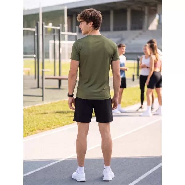  Moška funkcionalna majica ALTISPORT NoPrint NP/ALM421 VOJSKA 