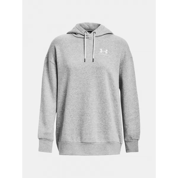  Ženski pulover UNDER ARMOUR ESSENTIAL FLC OS HOODIE 1379495-012 SIVA 