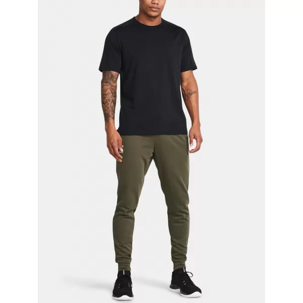  Moške trenirke UNDER ARMOUR RIVAL TERRY JOGGER 1380843-390 ZELENA 
