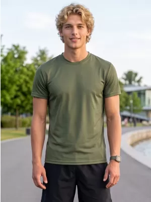 Moška funkcionalna majica ALTISPORT NoPrint NP/ALM421 KHAKI