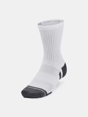Nogavice UNDER ARMOUR PERFORMANCE COTTON 3P MID 1379530-100 BELA