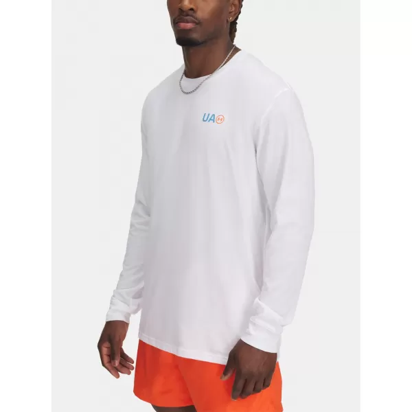  Moška majica s kratkimi rokavi UNDER ARMOUR M WORKWEAR LOGO LS 1390167-100 BELA 