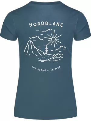 Ženska majica s kratkimi rokavi NORDBLANC INTERSECT NBSLT8179 MODRA