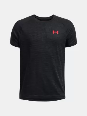 Fantovska majica s kratkimi rokavi UNDER ARMOUR TECH TEXTURED SS 1382790-003 ČRNA