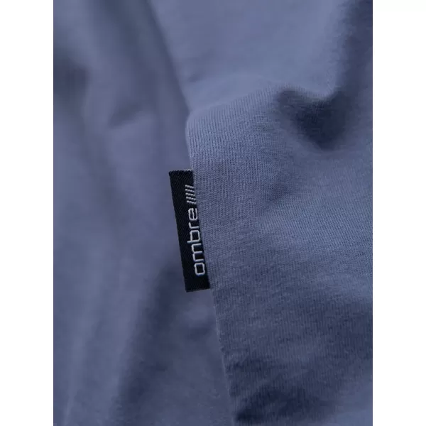  Srajca OMBRE OM-TSBS-0236 MODRI ​​DENIM 
