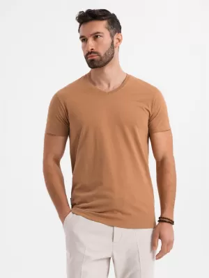 Srajca OMBRE OM-TSBS-0237 RJAVA