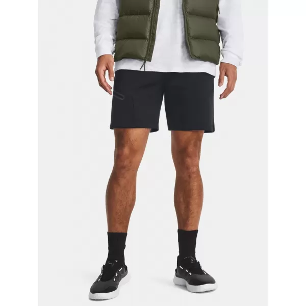  Moške kratke hlače UNDER ARMOUR UNSTOPPABLE FLC SHORTS 1379809-001 ČRNA 