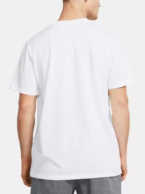 Moška majica s kratkimi rokavi UNDER ARMOUR HW ARMOUR LABEL SS 1382831-100 BELA