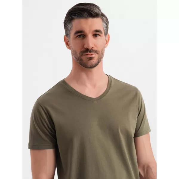  Srajca OMBRE OM-TSBS-0237 TEMNA OLJKA 
