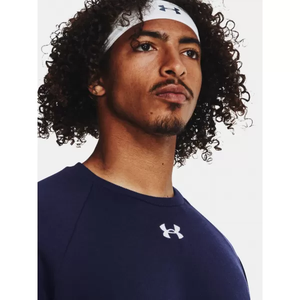  Moški pulover UNDER ARMOUR RIVAL FLEECE CREW 1379755-410 MODRA 