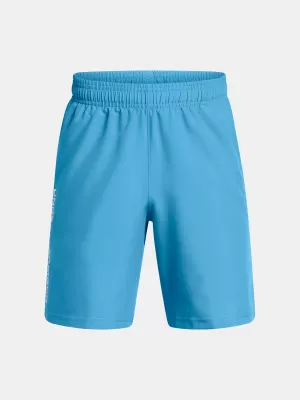 Fantovske kratke hlače UNDER ARMOUR TECH WOVEN WORDMARK SHORT 1383341-452 MODRA