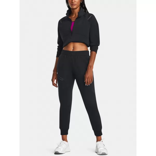  Ženske trenirke UNDER ARMOUR UNSTOPPABLE FLC JOGGER 1379846-001 ČRNA 