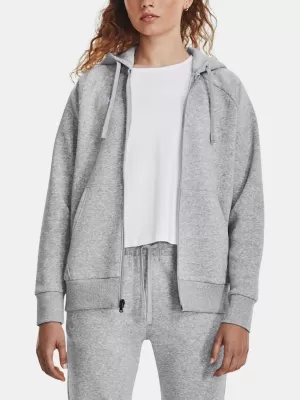 Ženski pulover UNDER ARMOUR RIVAL FLEECE FZ HOODIE 1379497-012 SIVA
