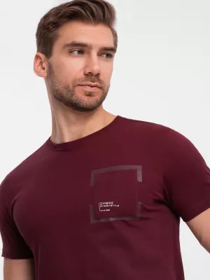Srajca OMBRE OM-TSPT-0154 MAROON