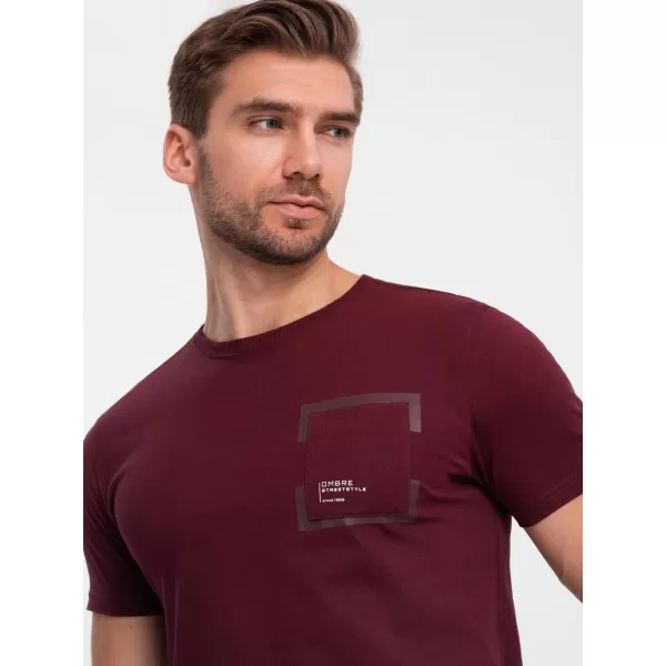  Srajca OMBRE OM-TSPT-0154 MAROON 