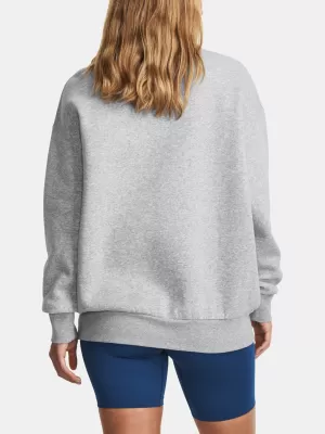 Ženski pulover UNDER ARMOUR ESSENTIAL FLC OS CREW 1379475-012 SIVA