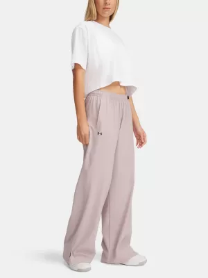 Ženske športne hlače UNDER ARMOUR RIVAL WIDE LEG PANT 1386453-009 SIVA