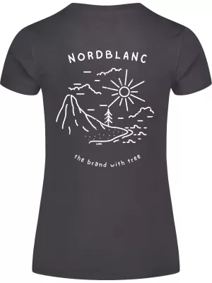 Ženska majica s kratkimi rokavi NORDBLANC INTERSECT NBSLT8179 ČRNA