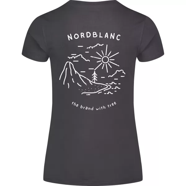  Ženska majica s kratkimi rokavi NORDBLANC INTERSECT NBSLT8179 ČRNA 