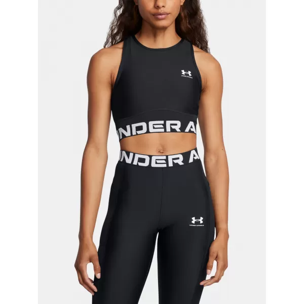  Ženski brezrokavnik UNDER ARMOUR HEATGEAR RIB TANK 1388694-001 ČRNA 