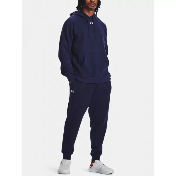  Moške trenirke UNDER ARMOUR RIVAL FLEECE JOGGERS 1379774-410 MODRA 