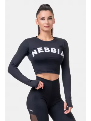 Sports HERO majica z dolgimi rokavi 585 BLACK Nebbia