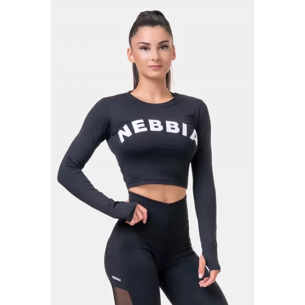  Sports HERO majica z dolgimi rokavi 585 BLACK Nebbia 