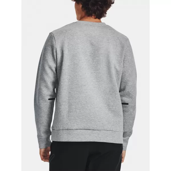  Moški pulover UNDER ARMOUR UNSTOPPABLE FLC CREW 1381688-011 SIVA 