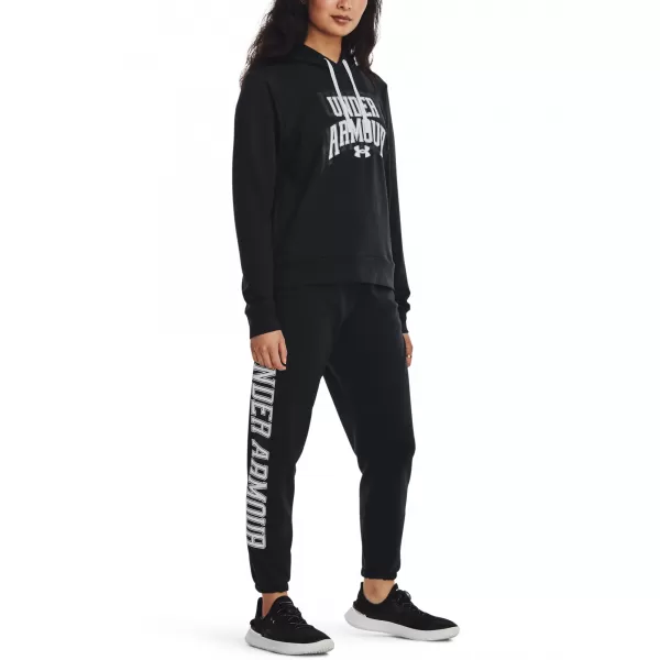  Ženske trenirke UNDER ARMOUR RIVAL TERRY GRAPHIC JOGR 1379437-001 ČRNA 