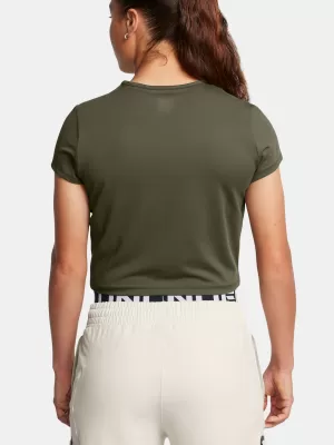 Ženska majica s kratkimi rokavi UNDER ARMOUR MERIDIAN BABY TEE 1387729-390 ZELENA