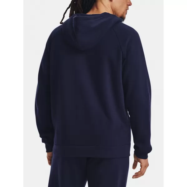  Moški pulover UNDER ARMOUR RIVAL FLEECE FZ HOODIE 1379767-410 MODRA 