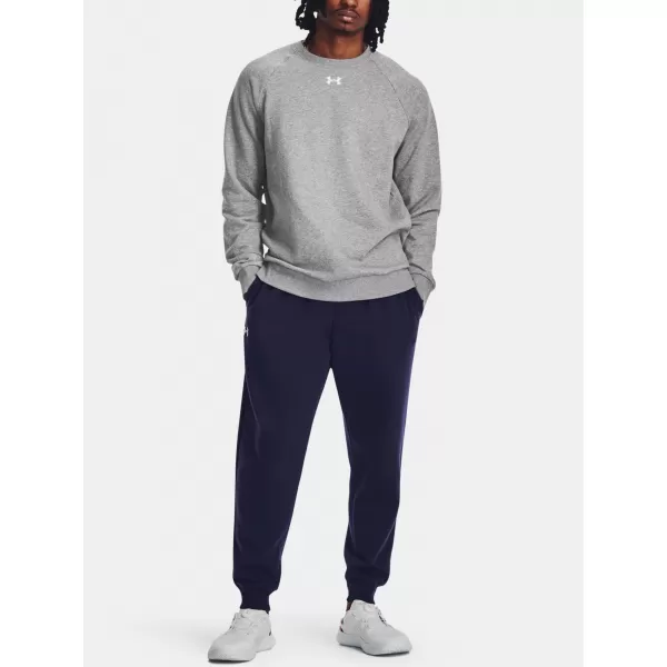  Moški pulover UNDER ARMOUR RIVAL FLEECE CREW 1379755-025 SIVA 