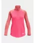 Dekliška majica s kratkimi rokavi UNDER ARMOUR TECH GRAPHIC 1/2 ZIP 1377586-683 ROZA