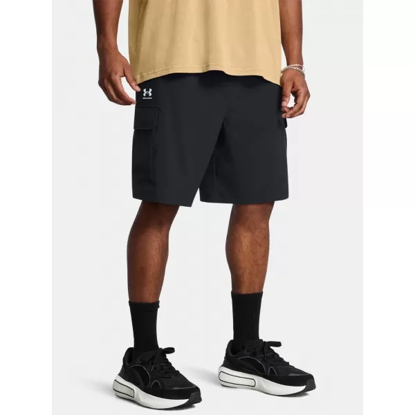  Moške kratke hlače UNDER ARMOUR VIBE WOVEN CARGO SHORT 1386560-001 ČRNA 