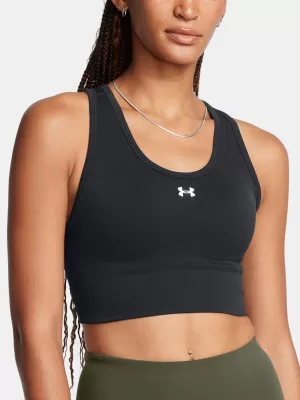 Ženski nedrček UNDER ARMOUR VANISH SEAMLESS MID BRA 1384419-001 ČRNA