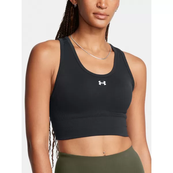  Ženski nedrček UNDER ARMOUR VANISH SEAMLESS MID BRA 1384419-001 ČRNA 