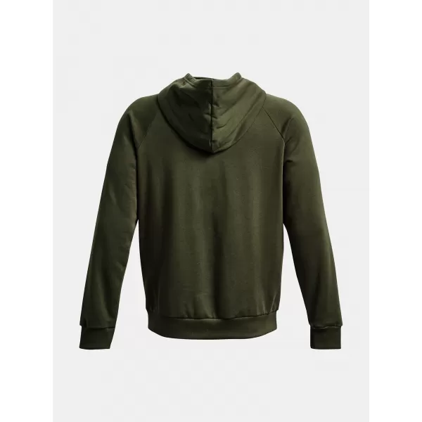  Moški pulover UNDER ARMOUR RIVAL FLEECE HOODIE 1379757-390 ZELENA 