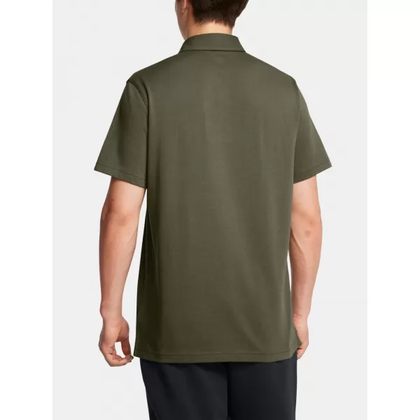  Moška majica s kratkimi rokavi UNDER ARMOUR ICON POLO 1386608-390 ZELENA 