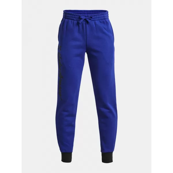  Fantovske trenirke UNDER ARMOUR RIVAL FLEECE SCRIPT JGRS 1379789-400 MODRA 