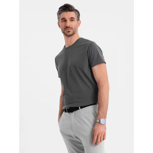  Srajca OMBRE OM-TSBS-0236 GRAFIT 