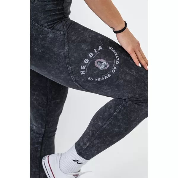  Sprane pajkice z visokim pasom GYM WARRIOR 776 ČRNE Nebbia 