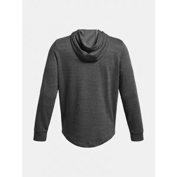  Moški pulover UNDER ARMOUR RIVAL TERRY GRAPHIC HOOD 1386047-025 SIVA 