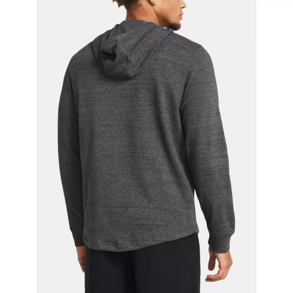  Moški pulover UNDER ARMOUR RIVAL TERRY GRAPHIC HOOD 1386047-025 SIVA 