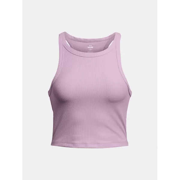  Ženski brezrokavnik UNDER ARMOUR MERIDIAN RIB CROP TANK 1384008-543 VIJOLIČNA 
