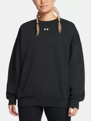 Ženski pulover UNDER ARMOUR RIVAL FLEECE OS CREW ČRNA