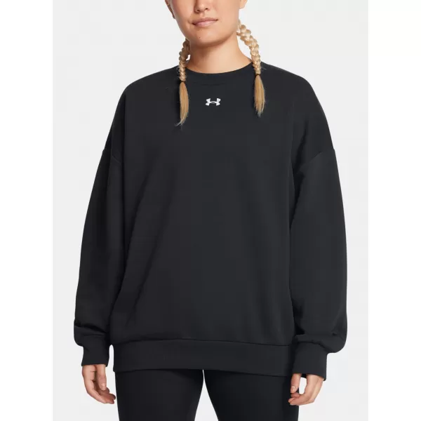  Ženski pulover UNDER ARMOUR RIVAL FLEECE OS CREW ČRNA 