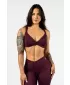 Športni modrček STRONG BEAUTY 424 TEMNO RDEČ Nebbia