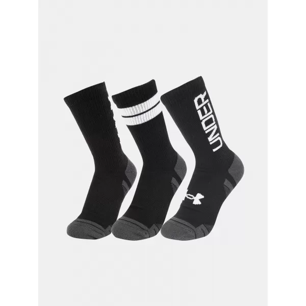  Nogavice UNDER ARMOUR PERF TECH NOV CREW (3 PÁRY) 1379515-002 ČRNA 