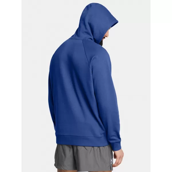  Moški pulover UNDER ARMOUR RIVAL FLEECE HOODIE 1379757-432 MODRA 